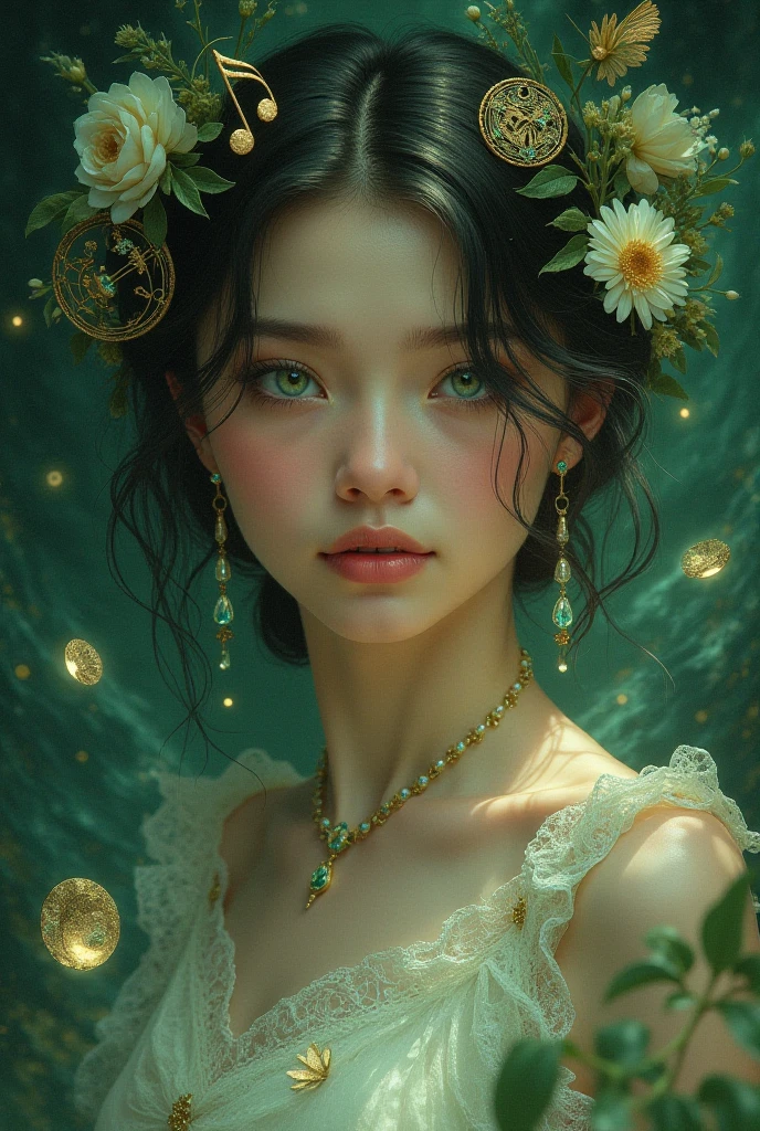 ((Masterpiece in maximum 16K resolution):1.6),((soft_color_photograpy:)1.5), ((Ultra-Detailed):1.4),((Movie-like still images and dynamic angles):1.3), ((motion blur):1.1),((Ultra wide angle):1.5),((fisheye lens photo):1.3). | Architectural Digest photo of a maximalist green {vaporwave/steampunk/solarpunk} pond at a penthouse with a lots of flowers and plants, golden light, hyperrealistic surrealism, award winning masterpiece with incredible details, epic stunning, ((tyndall effect):1.1), ((serene night):1.2), ((evening sky):1.2), ((sense of serenity):1.1), (shimmer), (visual experience), (Realism), (Realistic), award-winning graphics, dark shot, film grain, extremely detailed, Digital Art, rtx, Unreal Engine, scene concept anti glare effect, All captured with sharp focus. Rendered in ultra-high definition with UHD and retina quality, this masterpiece ensures anatomical correctness and textured skin with super detail. With a focus on high quality and accuracy, this award-winning portrayal captures every nuance in stunning 16k resolution, immersing viewers in its lifelike depiction. Avoid extreme angles or exaggerated expressions to maintain realism. ((perfect_composition, perfect_design, perfect_layout, perfect_detail, ultra_detailed)), ((enhance_all, fix_everything)), 