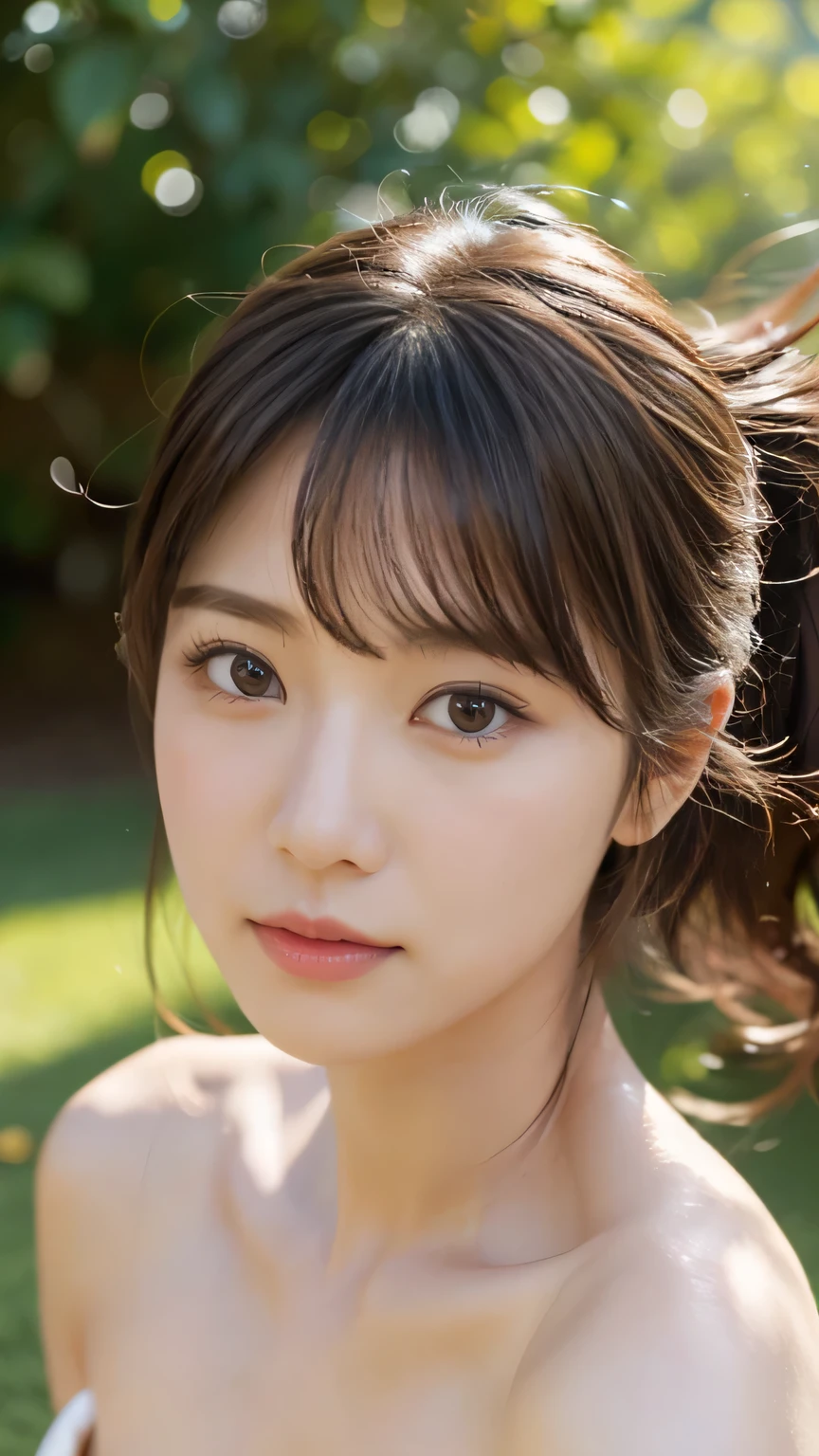 ,one girl、beautifully detailed eyes and face、bare feet、cute Japanese girl, ((extremely accurate and accurate anatomy:1.0)), (photo realistic:1.4), (hyper realistic:1.4), (top quality realistic skin texture:1.4), ( quality improvements:1.4), (enhances the beauty of skin texture:1.1), Clean, glowing skin, mesh, thin:1.2, (realistic:1.3), realistic lighting, ( smoother lighting :1.05), (Improving the quality of cinema lighting:0.9), Backlight, gentle light on your face, Ray tracing , ( bright light:1.2), 32K, one Japanese woman, fine grain, detailed face, (film grain:1.1), high resolution, natural appearance , kind eyes , Improves hair quality, Delicate light and dark , Graceful posture, sharp details, soft light reflection, beautiful outline, delicate skin color, Thin hair , ((( Clear Day、Strong Wind Is Blowing、 her hair is fluttering、 sunshine、 clear)))、nude,nipples,pussy