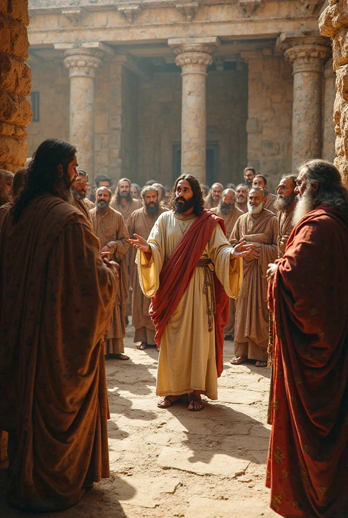 Jesus rebukes the scribes and Pharisees, who were responsible for teaching Scripture and the Law, for being hypocrites