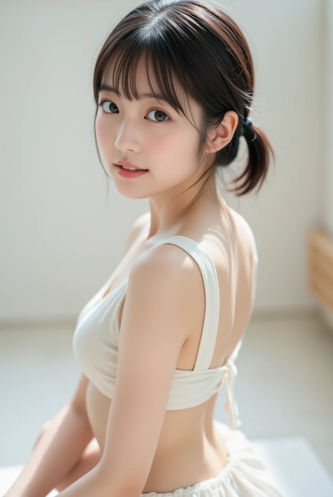Appearance: Similar to Miki Ando、Short Hair、Breast Exposure,Raise your hands to show your armpit hair,Armpit hair bristles、squat、Spread your legs and show your private parts with your fingers、Excessive hair in the genital area、Realistic,A neat and clean married woman、Spread your genitals with both fingers、No panties、Sailor suit ring,cute、On all fours, big ass、