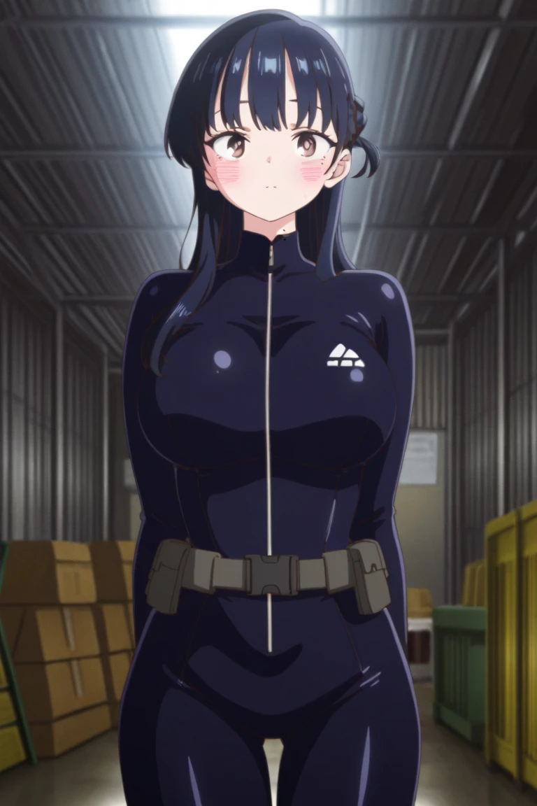hot Hinata Hyuuga (Naruto) wife age 39 ,wear glasses,short hair brown,work suit very tight,One-Piece Swimsuit Pull,huge breast,purple hair.com