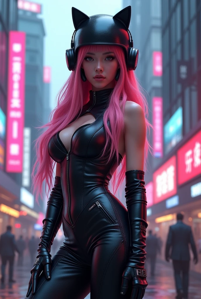 sporty girl,(((1girl))),((girl with bubblegum pink hair and freckles,extremely cute and gorgeous)),

(large breasts:1.4),saggy breasts,(((bubblegum pink hair:1.35,straight hair,long hair:1.4,colored inner hair,ear breathing))),((heterochromia:1.5, (pink_eye and aqua_eye))),intricate eyes,beautiful detailed eyes,symmetrical eyes,(((freckles on the face,freckles,freckled girl))),((fat)),(((lustrous skin:1.5,bright skin: 1.5,skin tanned,shiny skin,very shiny skin,shiny body,plastic glitter skin,exaggerated shiny skin,illuminated skin, wet legs))),(spider lower abdomen,narrow waist,wide hip,athletic body,inflated legs, thick thighs,detailed body,(detailed face)),

cute,slutty,seductive,erotic,((nsfw)),

zettai ryouiki,((two-piece swimsuit magenta,wearing a bikini outfit:1.3,sport bikini)),(rgb headphones:1.5,cyber gloves:1.5,huge mech-gloves),((wet clothes,intricate outfit,intricate clothes,intricate swimsuit, intricate bikini)),

(dynamic pose:1.0),embarrassed,(centered,scale to fit dimensions,Rule of thirds),

cyberpunk city by the ocean at night, with bright neon signs and dark stormy clouds and puddles, scenery:1.25,nighttime, starry night, cosmos,Very dark night that makes the neon lights stand out, very bright neon lights,nighttime, starry night, cosmos,

(top-quality,8K,32K,​masterpiece),high resolution,ultra-detailed,(Photorealistic:1.4,realistic,photo-realistic:1.37),professional,photo from the front,glitter,intricate,highly detailed,volumetric lighting,digital painting,intense,sharp,focus,((soaking wet)),magnificent,high fantasy,portrait,perfect rendered face,perfect face details,grim,medium shot,realistic face,photo realistic,analog style,bf,best quality,((intricate detail)),highres,((drawn)),cinematic lighting,(((realism))),((synthwave background theme)),(((vibrant colors))),by Richard Corben, by Miles Aldridge,by John Atkinson Grimshaw,art by artgerm and rutkowski and alphonse mucha,cgsociety
