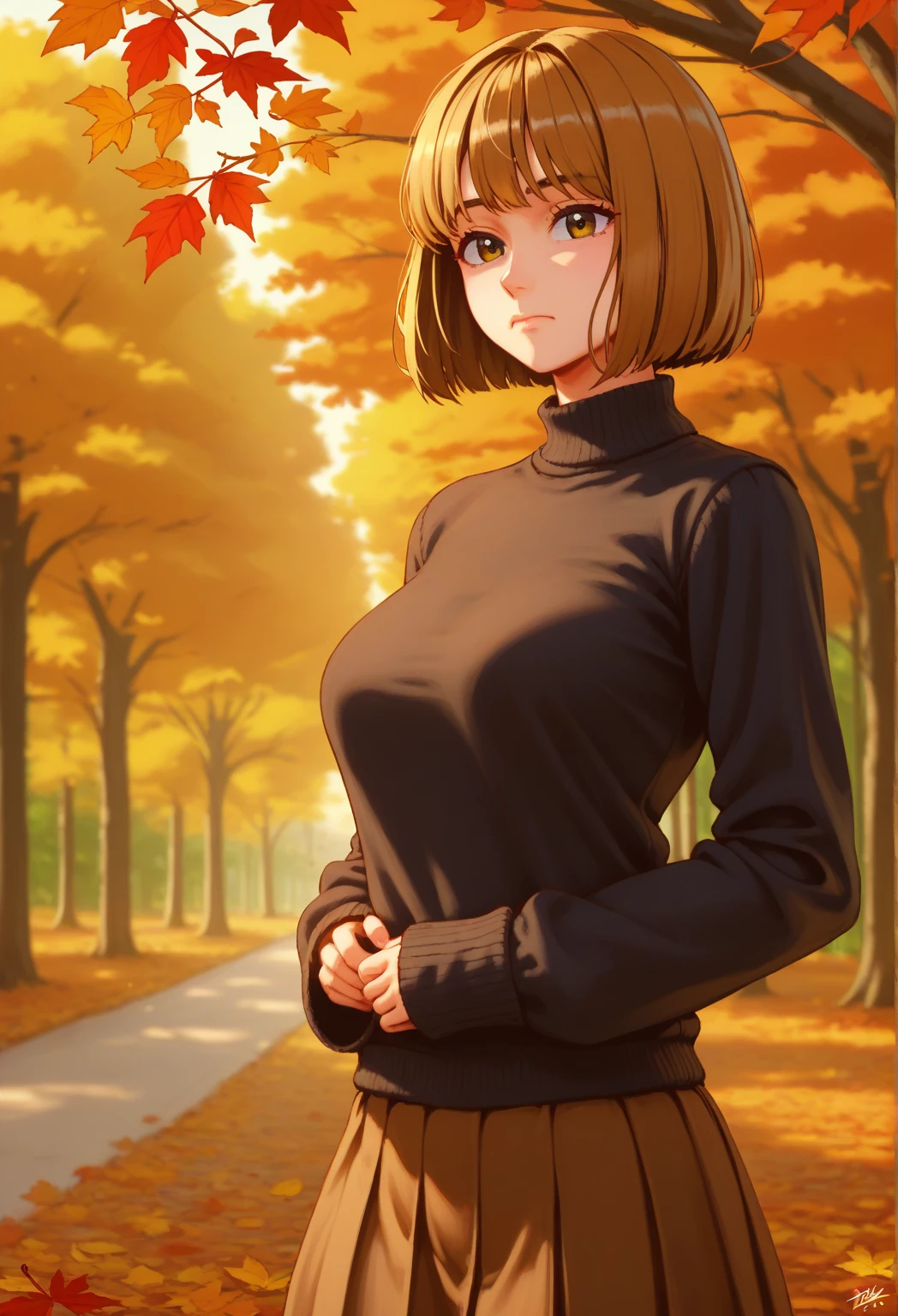 irohaisshiki, iroha isshiki, long hair, brown hair, (brown eyes:1.5),
BREAK ((black panties:1.5),(turtleneck cropped sweater:1.1), (cleavage), navel,(chest tattoo):1.2),
BREAK doggystyle, all fours, sex from behind, facing viewer, tongue out, open mouth , smile ,rolling eyes,
BREAK detailed background, detailed face, (frontier western theme:1.1), autumn forest background, fallen leaves,
BREAK ((top quality, 8k, masterpiece: 1.3, ultra hd, high quality, best quality, high definition, realism)), sharp focus: 1.5, Beautiful woman with Slim body, (perfect hands, perfect anatomy),