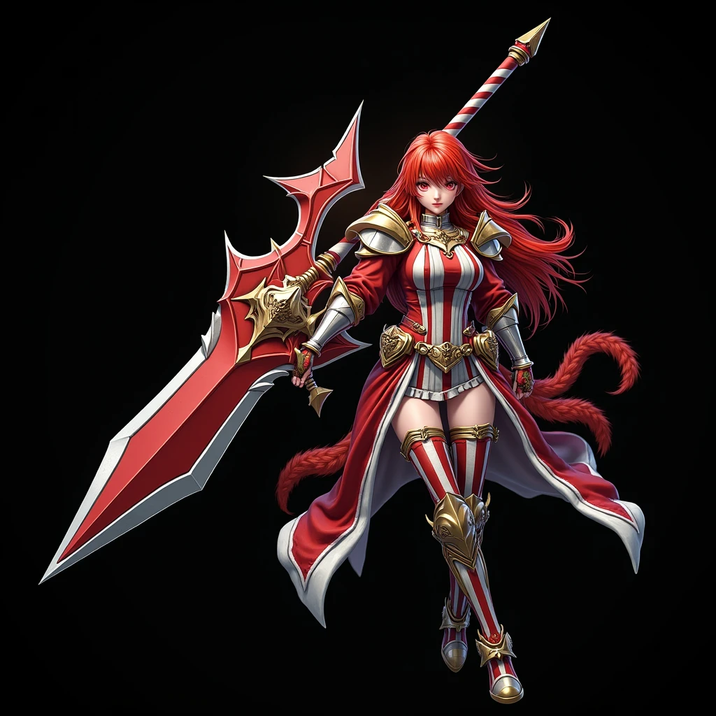 Boadicea, red-haired Viking warrior with Nordic armor and rune tattoos on her body and blooming blue eyes holding an axe, 4k