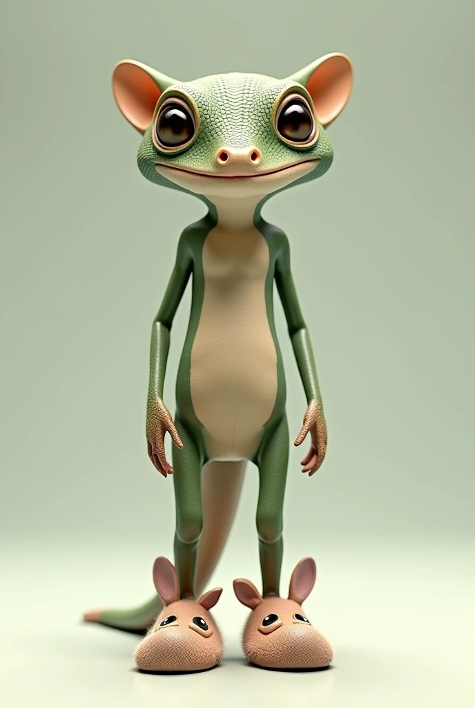 Thin３０~４０He has the build of a man in his 20s and is carrying a turtle shell on his back.。The hair is showing a little around the bald spot.。Its whole body is green and its face resembles a praying mantis.。The hands and feet are webbed and look like frog&#39;s hands and feet.。