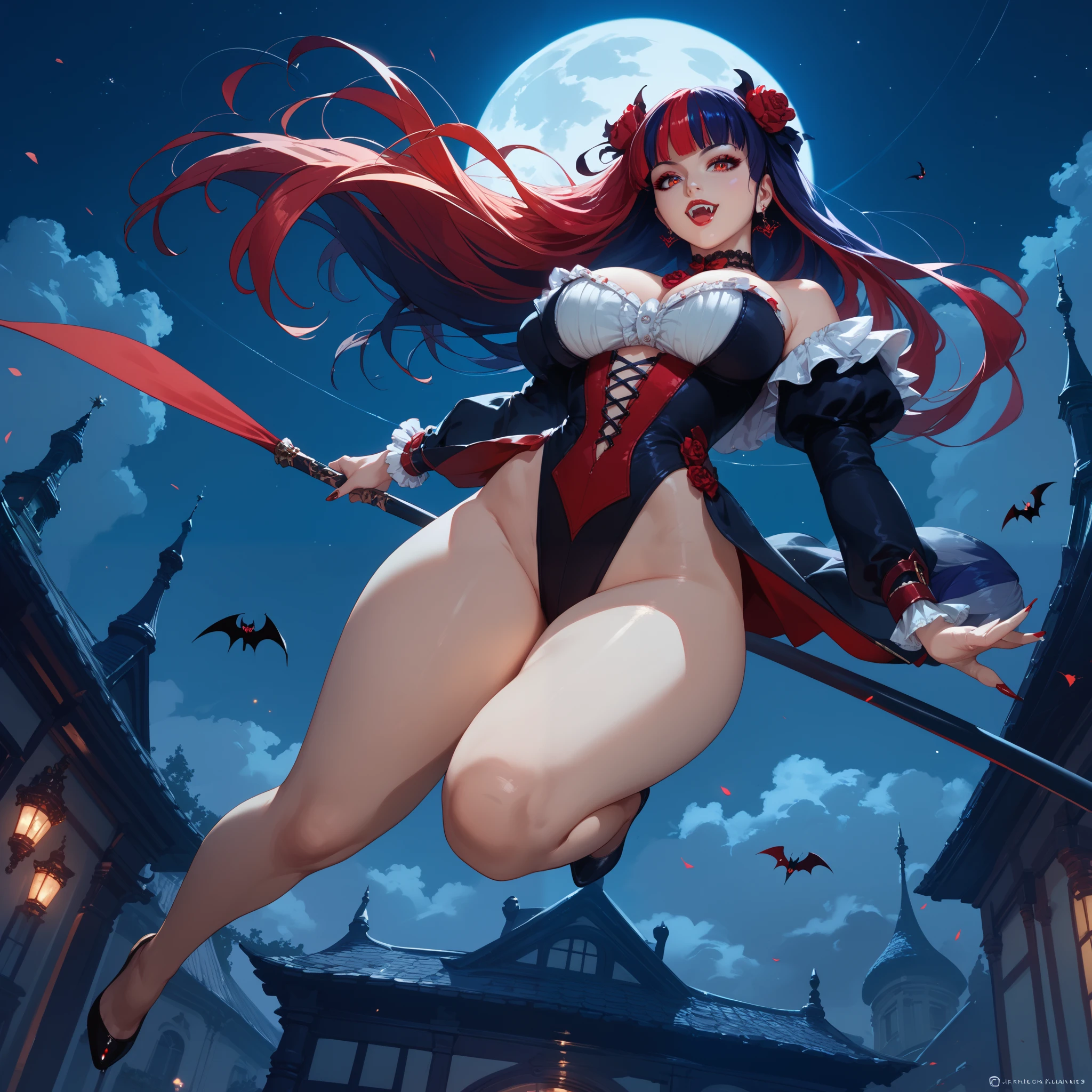 girl, warrior, mndngwmn, AvaAddams, legs spread wide open, evil look, action stance, sexy, sheer see through panties lowleg, claws, fangs, busty, demonic armor, red glowing eyes, combat stance, vibrant appearance, creative behavior, menacing, evil smile, imaginative, sensual, spontaneous, highest quality, skin texture, intricate details, (cinematic lighting), RAW photo, 8k, under moonlight, nightmarish, full moon, firestorm, debris