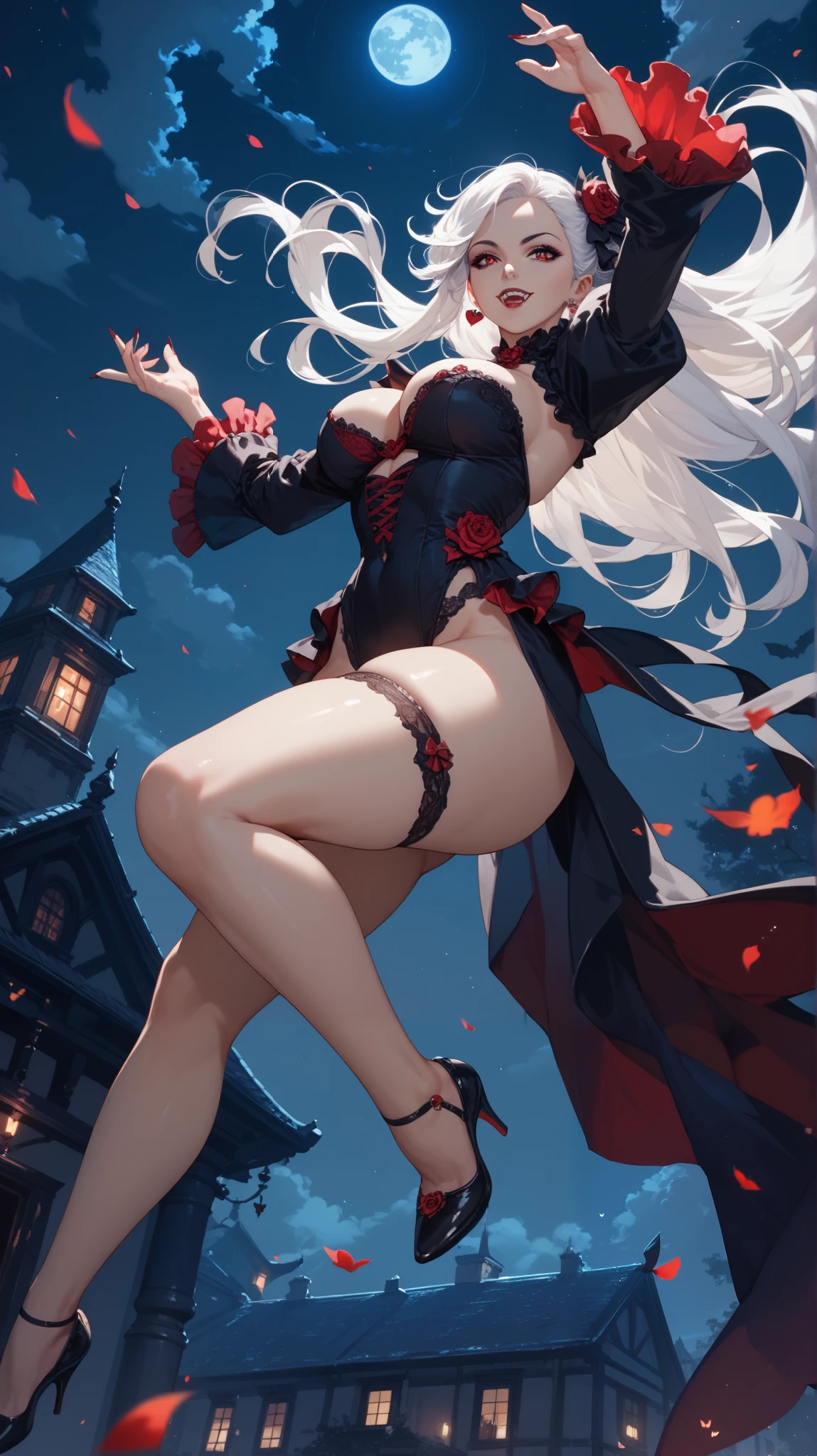 Highest quality, 4K, 8K, High resolution, masterpiece:1.2, Very detailed, Actual, Vibrant colors, Beautiful Eyes, A delicate smile, Blushed, Textured skin, masterpiece, High resolution, Highest quality, Blushed, Blushing ,lure,Show off your figure,Witch girl,The wind blows up my skirt,T-back panties,NSFW,