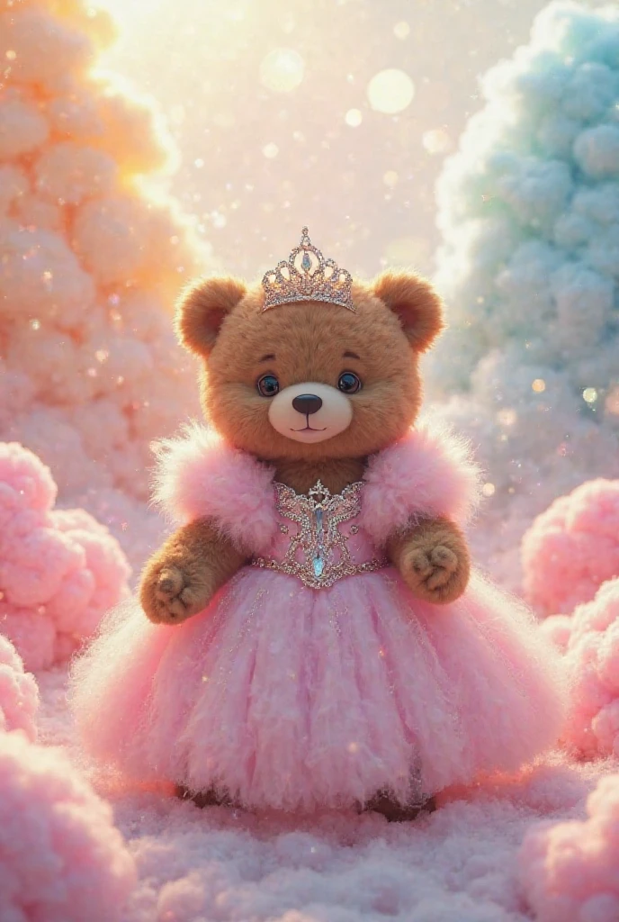 barbie style, watercolor, cartoon Cute and flufy for 2 years ,cute black toddler, black skin tone, curly hair, dressed as a princess playing a tea party with adorable stuffed animals, sharp focus, teddy bear, stuffed unicorn, stuffed tiger, (surrounded by lots of stuffed dolls)old girl. --ar 16:9 --s 750 --v 5.2**