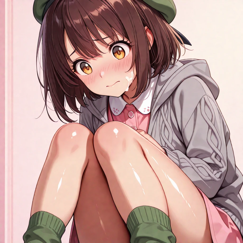 (masterpiece, highest quality, High resolution, realistic pictures, realistic skin:1.1),
(wearing a blue hoodie, loose socks:1.1),
1 girl, beautiful eyes, shining eyes, brown hair, medium long hair, university student, The place is a park bench,
(sit with legs closed:2.5),
(Bring your legs together and press your thighs together:1.5),
(knees lying down:1.5),
(sitting on a park bench:1.1),
(I'Iはタイトなデニムのミニスカートを着ています:1.1),
(Pants that can be glimpsed from the ▽ zone of the skirt: 1.5),
(simple pink cotton panties: 1.5),
(embarrassed look:1.5),
NSFW