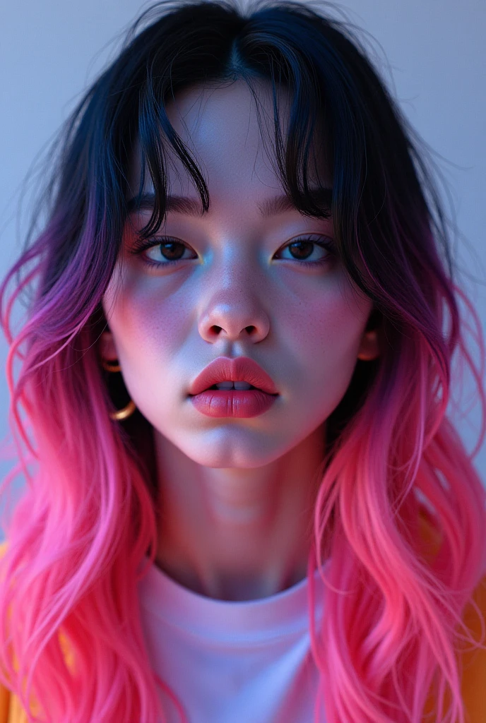 (perfection_refer to),(View the viewer:1)
(good),Face close-up,
,(One girl:1.8),alone,(Cute 21 year old Korean girl:1.2),(K-Pop Idols:1.2), (Korean mixed race),Small Head,
,black_eye,detailed eye, (Woman with a cigarette in her mouth:1.4),(Cigarette smoke:1.4),(black色の背景:1.4),(Very short bob hair:1.4)
(masterpiece), (Highest quality:1.2), Absurd pale skin, ((perfection female figure)),
Mature Woman, Cinema Lighting,
(High resolution), (photoRealistic:1.4),
(Very complicated),(Exquisitely crafted down to the last detail),
Very detailed, High resolution, original, Very detailed 8k 壁紙,Highest quality, figure,
Detailed face, Super detailed, RAW Photos, Realistic((Lighting on face:1.5)),((Close-up of face:1.2)),((Delicately depicting the face:1.2)),((multicolored hair colors:1.5)),((Dreadlocks:1.4),(((Completely naked))),(((nsfw)))