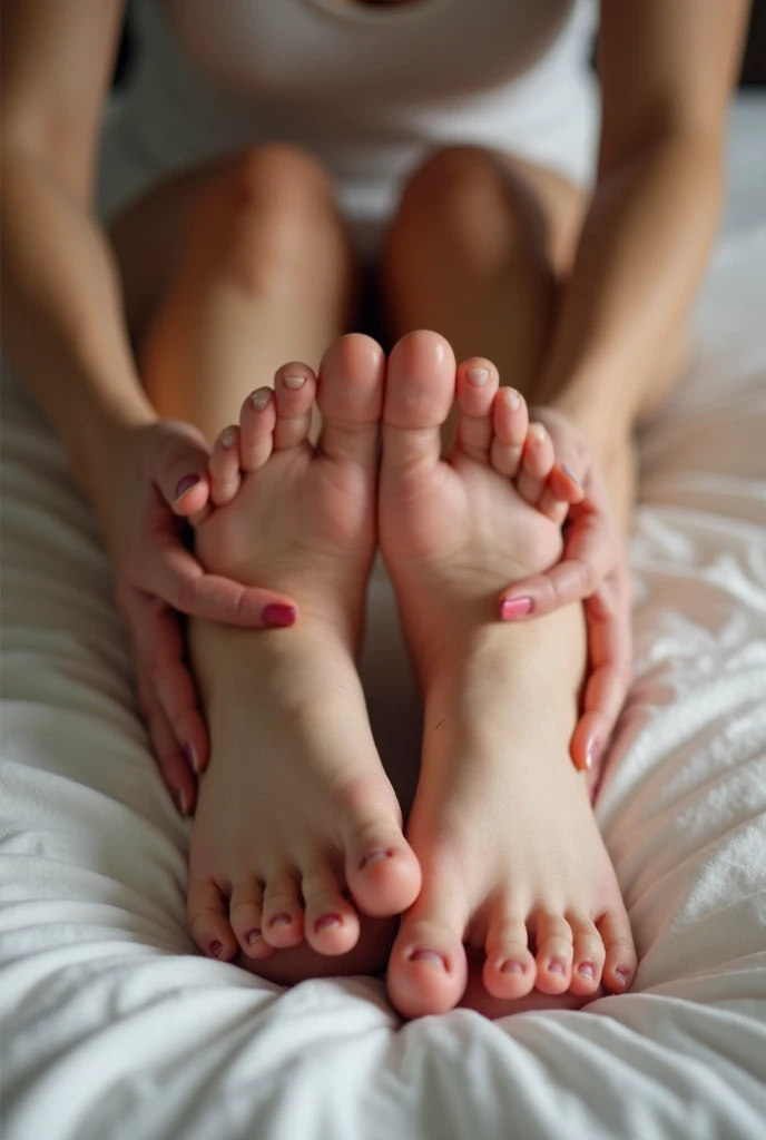 Feet being tickled