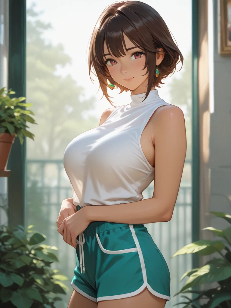 (8k, RAW photo, best quality, masterpiece:1.2), (realistic, photo-realistic:1.37), ultra-detailed,
1 girl,cute, solo,beautiful detailed sky,detailed cafe,night,sitting,dating,(nose blush),(smile:1.1),(closed mouth),large breasts, seductive smile, large aparture, professional lighting, Sony A7R4, Zessie 50mm F1.8,,fold your arms behind head:1.5,mole under eye:1.2
medium breasts,beautiful detailed eyes,(white sexy dress:1.1), bowtie,pleated skirt,(short hair:1.2),floating hair, big dick, squeeze breasts