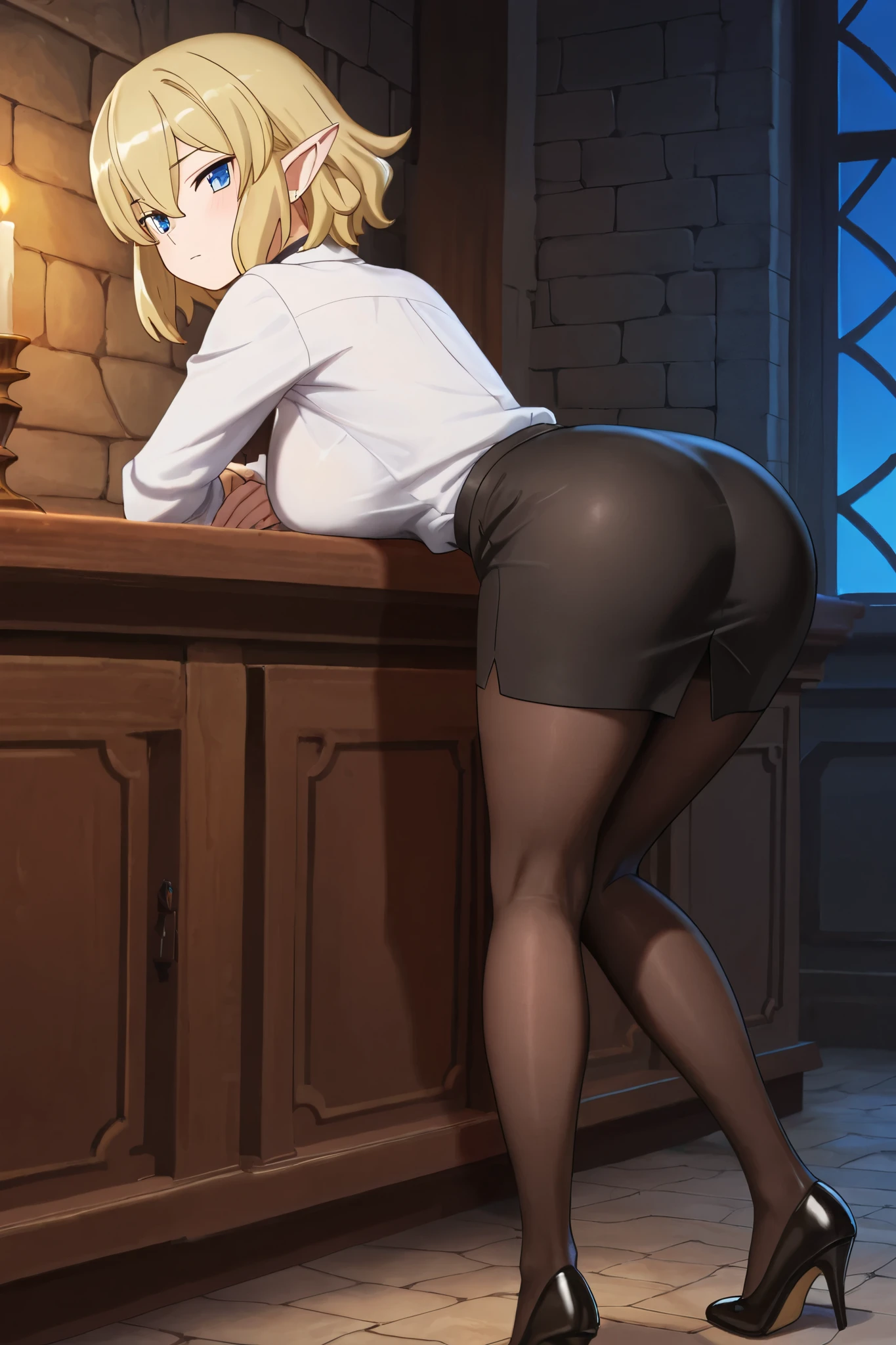 masterpiece, best quality, masterpiece,best quality,official art,extremely detailed CG unity 8k wallpaper, huge_ass, spread_ass,, fat_mons, {{cameltoe}}, pussy_juice, shaved_pussy,, {{insertion}}, black kneehighs,, {{pegging}}, close-up,between thighs