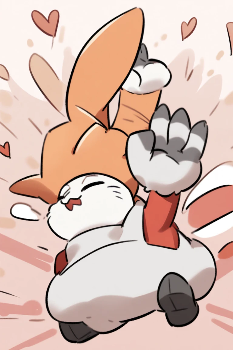 A anthropomorphic polar bear, wearing black swimming shorts, falling surrounded by playing cards with a gradient blue background, has thick thighs, high quality, crisp,