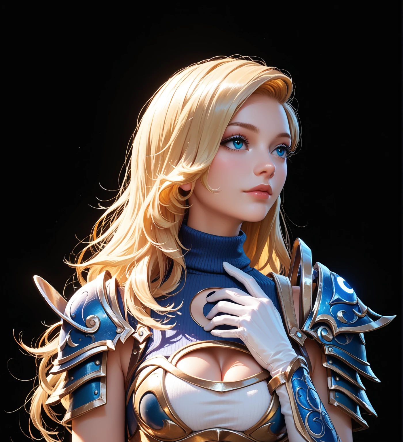 dragon spider, blonder woman, blue colored eyes, very beautiful, magestosa, with European features, dominant, seamless