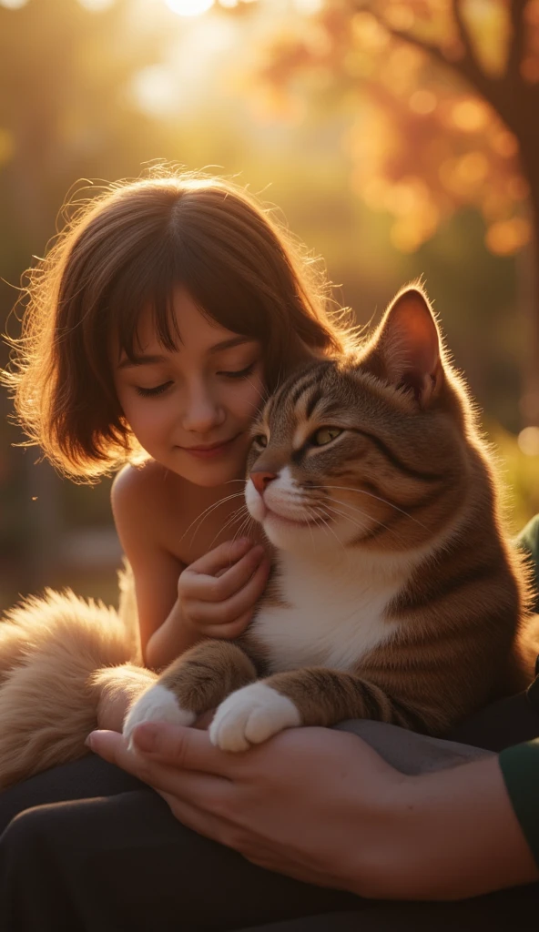 Create a cute cat picture with