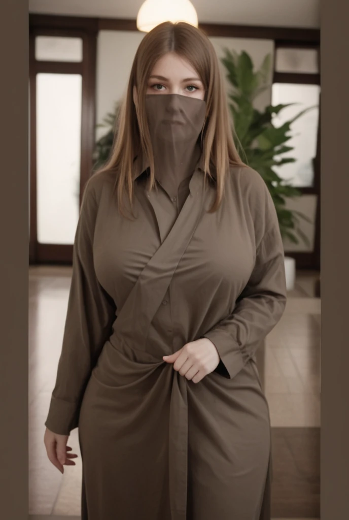 a beautiful woman in the silk sack, mummified