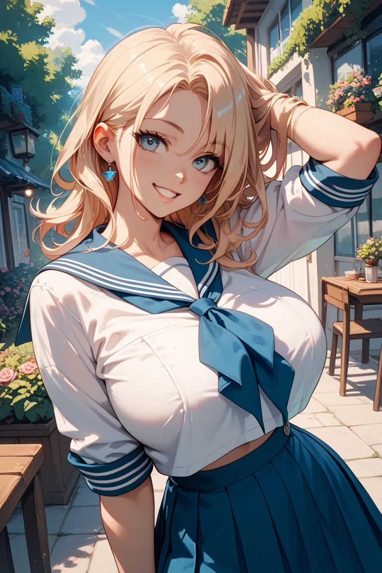 (masterpiece:1.3, top-quality, ultra high res, ultra detailed), (realistic:1.1, photorealistic:1.4), beautiful illustration, perfect lighting, colorful, depth of fields, 
beautiful detailed hair, beautiful detailed face, beautiful detailed eyes, beautiful clavicle, beautiful body, beautiful chest, beautiful thigh, beautiful legs, beautiful fingers, 
looking at viewer, 1 girl, japanese, high school girl, perfect face, (perfect anatomy, anatomically correct), cute and symmetrical face, babyface, suntan, shiny skin, 
(middle hair:1.5, twintails:1.2, blonde hair), asymmetrical bangs, blue eyes, small eyes, long eye lasher, (medium breasts), slender, 
, grey plaid pleated skirt, navy tie)), light blue panties, 
(beautiful scenery), evening, (outdoors, cityscape in the distance), standing, hands on chest, (lovely smile, upper eyes, open mouth), 
Completely naked
Covered in semen、A huge amount of semen drips onto her breasts、A lot of semen dripping onto her breasts.、A huge amount of semen drips down her thighs、A huge amount of semen drips down her thighs、Covered in semen、Covered in semen、A huge amount of semen drips onto her breasts、A lot of semen dripping onto her breasts.、A huge amount of semen drips down her thighs、A huge amount of semen drips down her thighs、Covered in semen、Covered in semen、After the Rape、After sex、Torn Sailor Suit、After oral 、Watery eye、Tears flowing、Blushing with embarrassment、Crying face、Sad