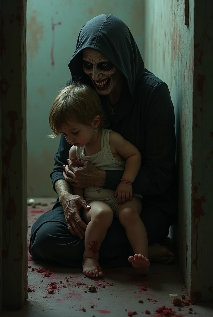 Imagine an eleven-year-old Venezuelan boy wearing shorts and a striped shirt in his humble and simple room lying in a hammock terrified when the spirit of an old woman appears to him with wrinkled hands and long gray hair dressed in a long sixties-style yellow polyester dress with a yellow belt at the waist she tries to grab him by the neck