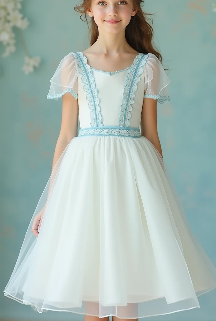 Girl dress blue colour