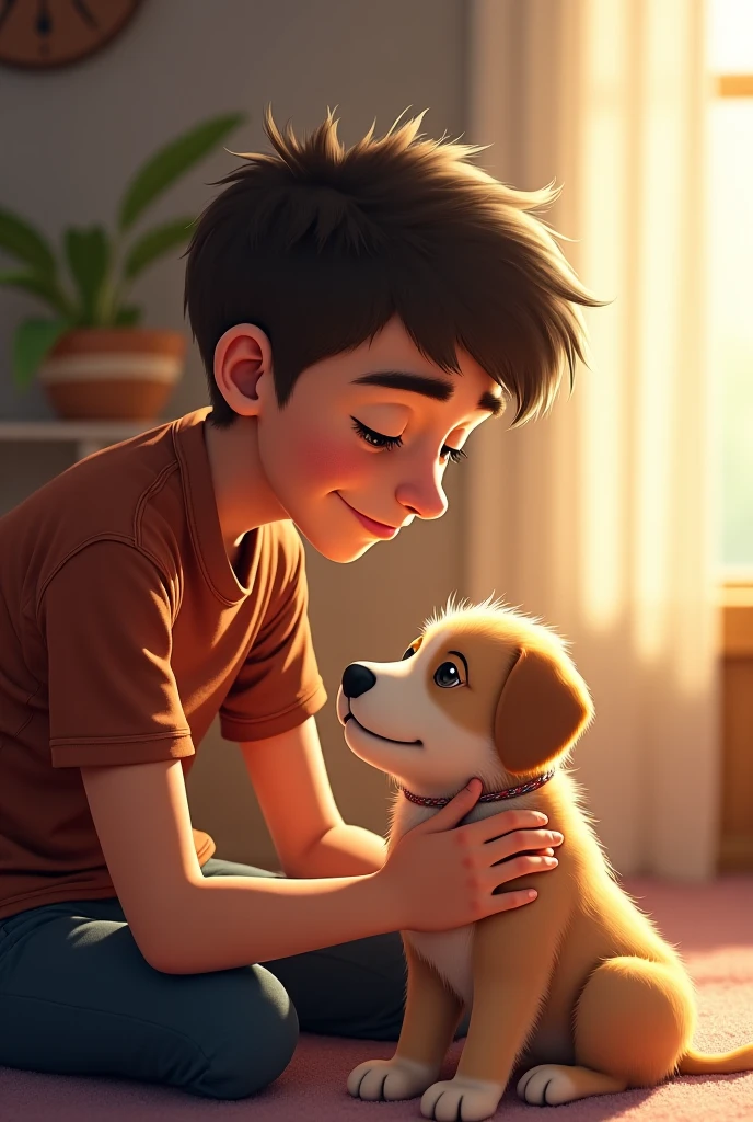 Dog and child