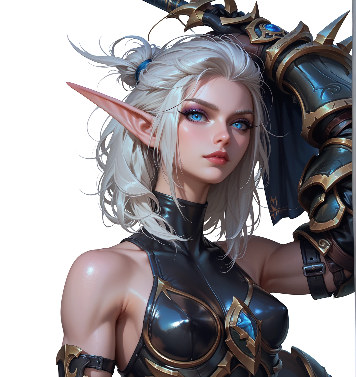 war witch,beautiful girl,Warrior,Beautiful silver hair,luxury,wonderful,elegant,complicated,High detail,Digital Painting,Art Station,Concept Art,Sharp Focus,Illustration,Art by Ross Tran,sexy ultra micro bikini,Perfectly beautiful big bust,beautiful abs,Perfectly beautiful designed and detailed face,Perfectly beautiful hair,god々Cool atmosphere,Perfectly beautiful and balanced body,silky and beautiful skin,Perfectly beautiful and balanced face,have a beautiful designed and detailed spear in hand, Perfectly beautiful designed and detailed Mysterious tattoos,Perfectly beautiful designed and detailed armor,Feminine figure.Beautifully and delicately designed hair accessories,Fighting on the battlefield