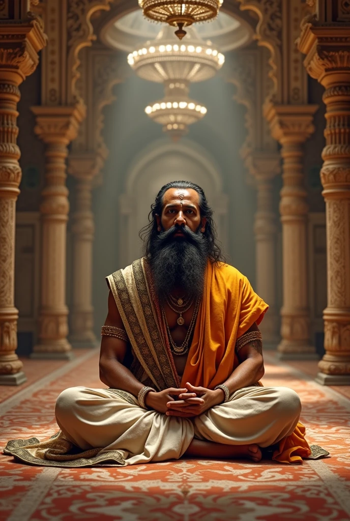 create image of Bageshwar dham wale Sanyasi Baba
