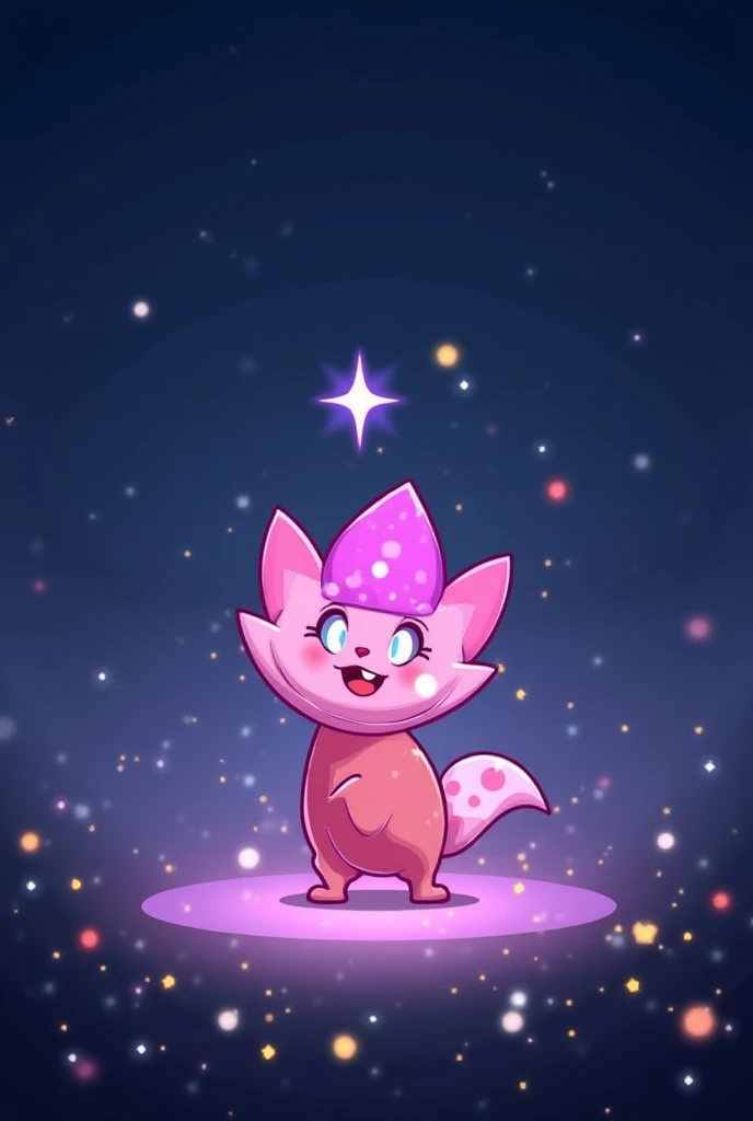 A baby purple cat