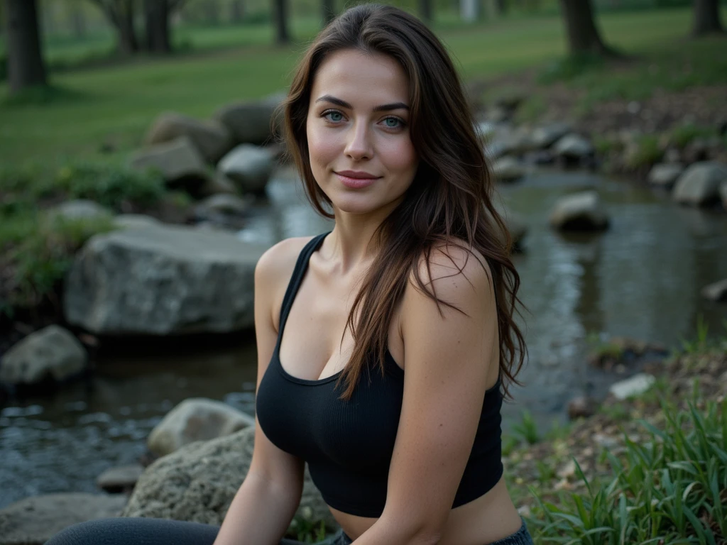 (headshot), 1girl, beautiful, sunset, beautiful sunset, cloudy, forest, nature hike, (((headshot))), BREAK
sports bra, backpack, yoga pants, BREAK
large breasts, makeup, long straight hair, pale skin, fair skin, white skin,  BREAK
<lora:Tulip:1>