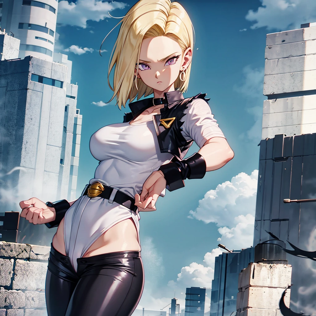1 garota, android 18, corar
