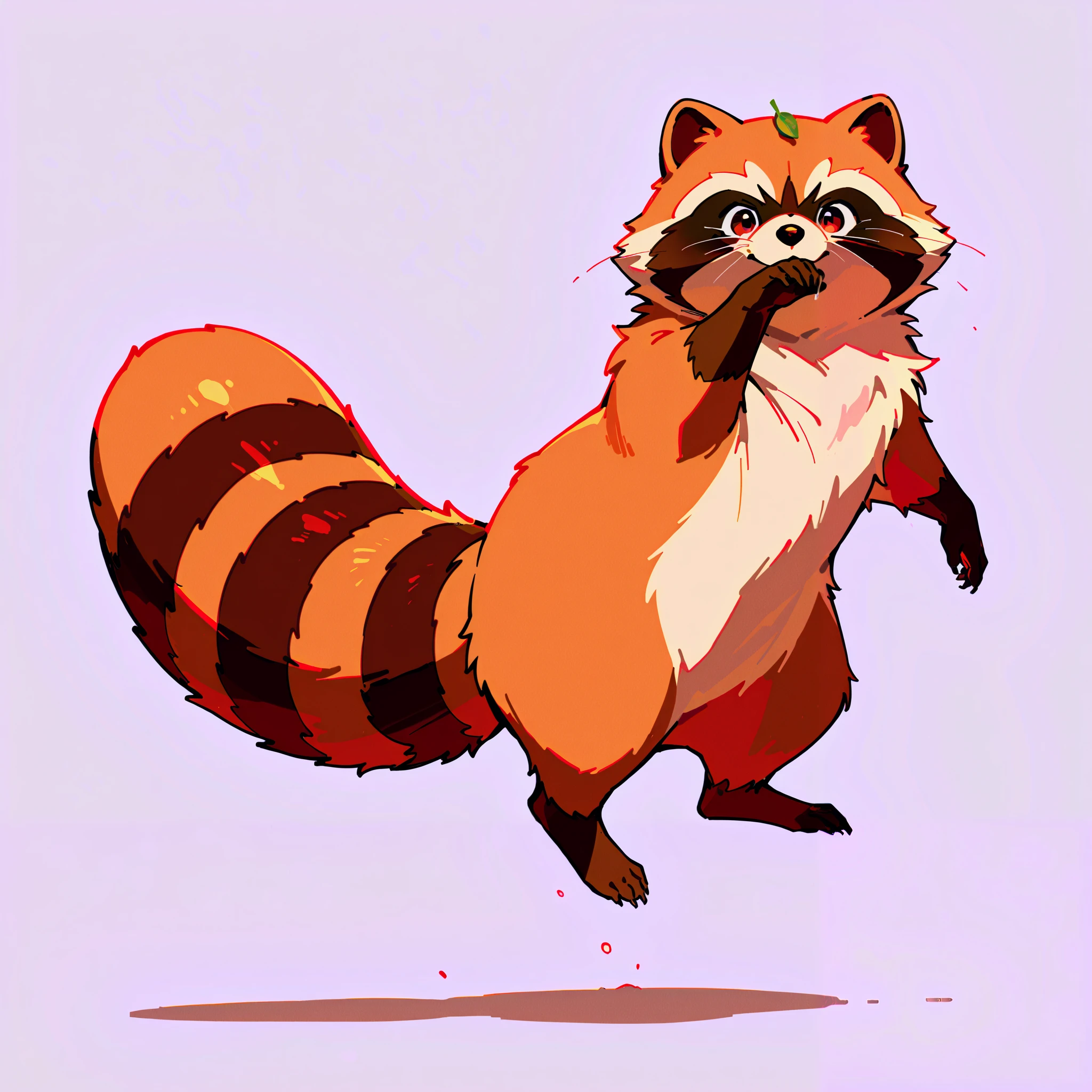 raccoon,(Raccoon in animal form:2),random pose,white background,(full body shot:1.1)