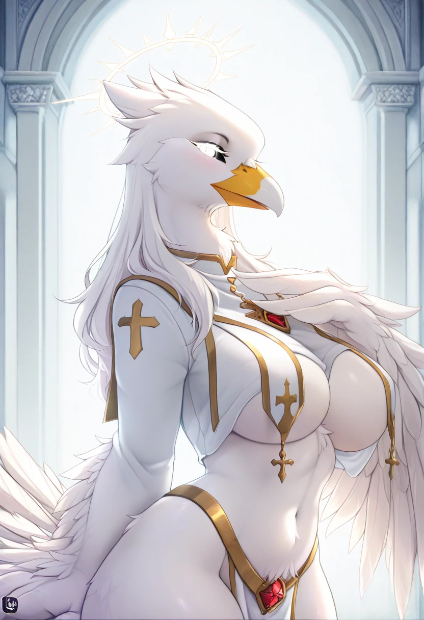 (masterpiece, highly detailed:1.2), 1girl, sarielx, heterochromia, braided ponytail, head wings, braided bangs, fantasy landscape, soft particles, gold armor, sideboob, underboob, gold skirt, gold gauntlets, head chain, angel wings, Very embarrassed, blush, Amazing, finely detail, multiple old mans, standing, large breasts, ultra-detailed, rodo, (old worker), retired, 2old mans, surrounded by old men, multiple boys, hetero, breast grab, breast grab from behind, She is shorter than the old man., blue sky, grassland, Mumu, Exposed nipples, (Men and women are the same height:1.5), groping, smile, close-up, cowboy shot, best quality
