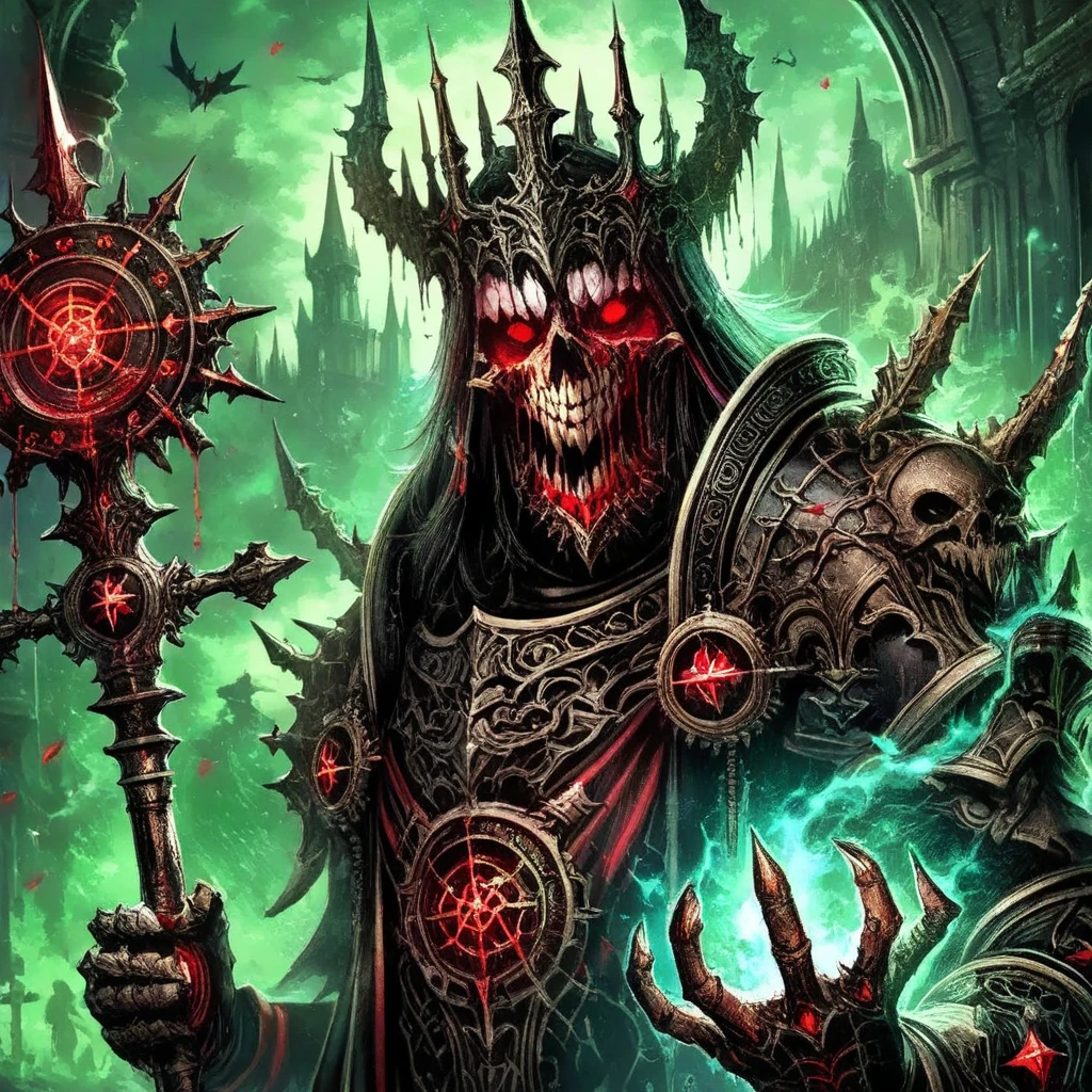 a demon necromancer and broken landscape in a drawcrowd in the style of detailed face background detail, sketches, <lora:sdxl_lightning_8step_lora.safetensors:1.0>, <lora:add detail xl.safetensors:1.5>