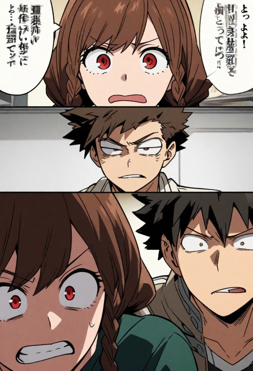 A boy who is angry with his friend