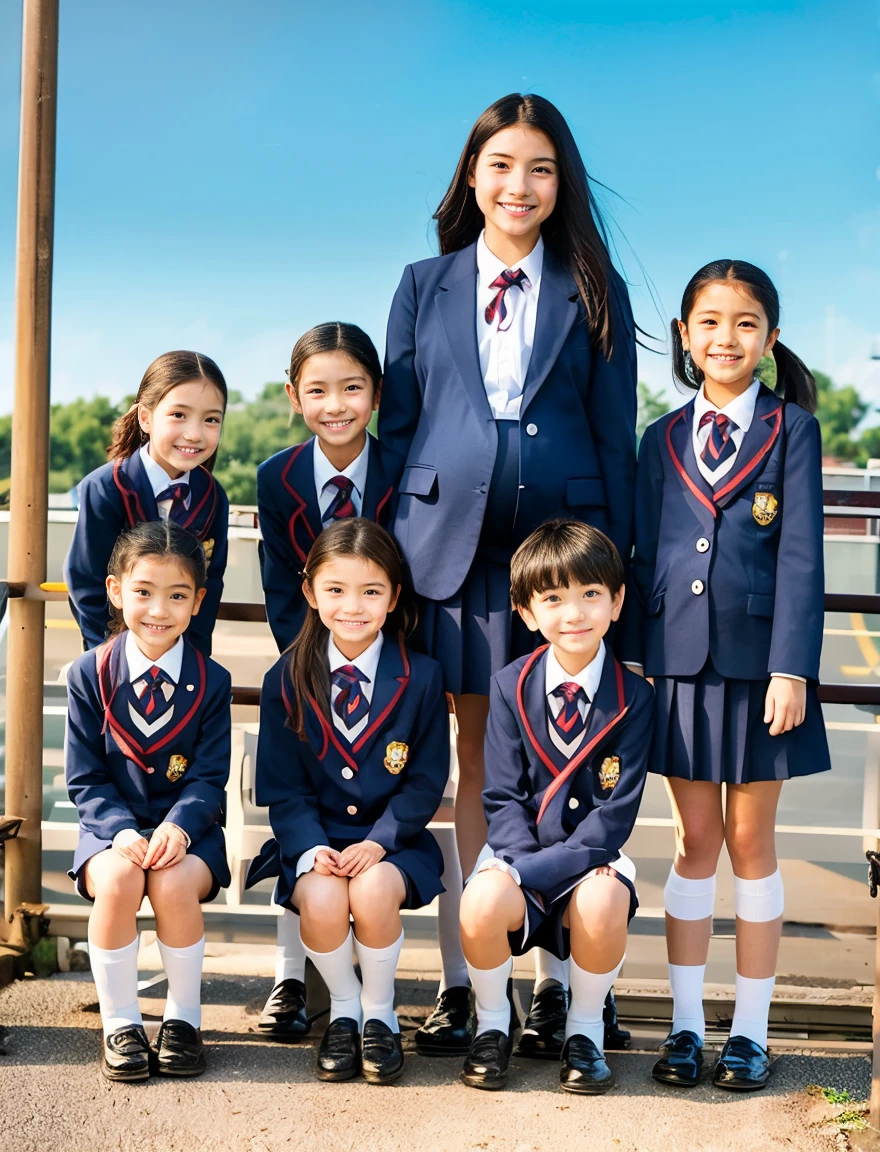 90s kids in uniform