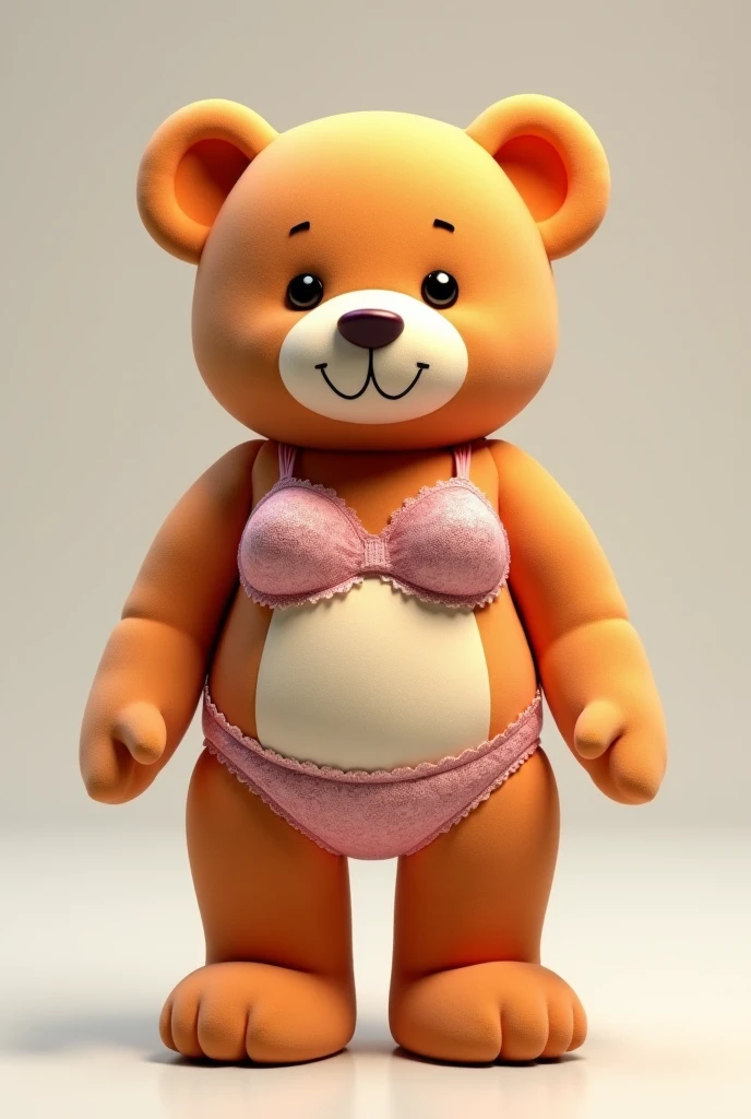 Little bear, bikini, animatronics, big busts, big bellies, big asses, She is skinny and thin and a water hose is in her ass filling her belly with water while she rests from having a body like a pregnancy while pinching her 

