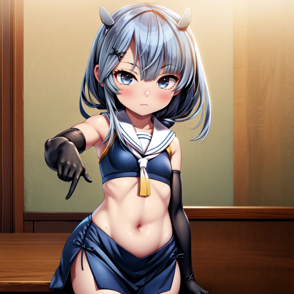 8K、masterpiece、Japanese、Woman wearing glasses、Neon(nod)、from the front、smile、Childish、Small breasts、See-through underwear、night、Bedroom、Spread your legs and show、mini skirt
