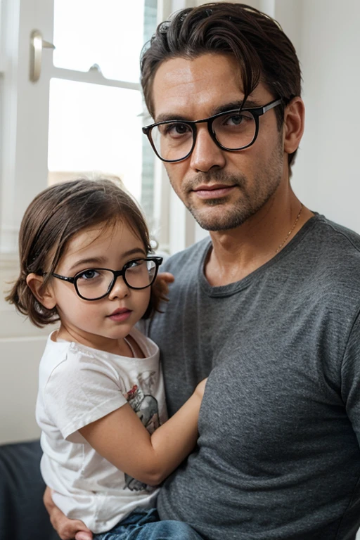 Create an image of a nerdy but handsome boy
