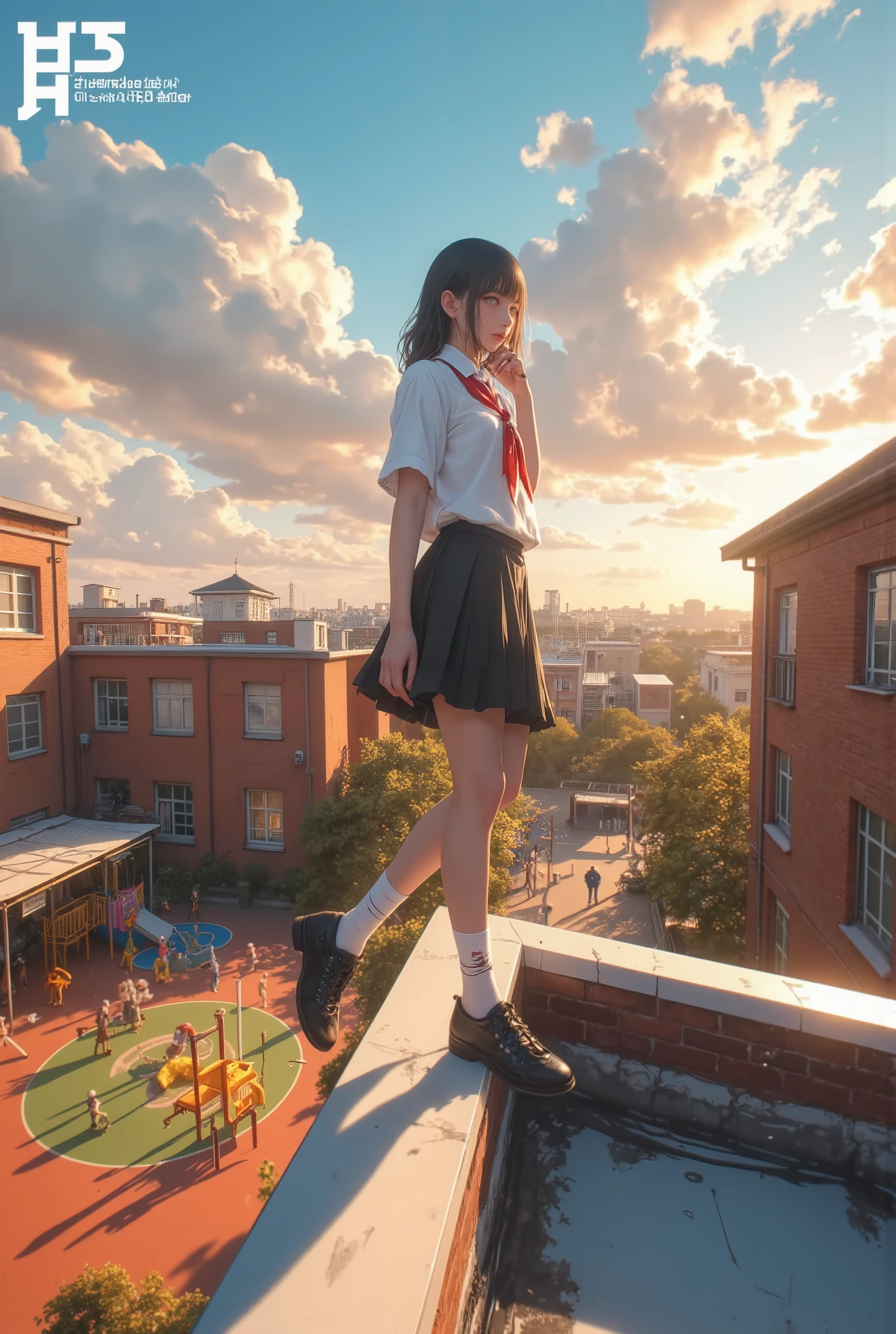 Anime girl sitting on a rock looking at the sky,A tower piercing the sky in the distance, makoto shinkai cyril rolando, anime art wallpaper 4k, anime art wallpaper 4k, Cyril Rolland and Goro Fujita, anime art wallpaper 8k, 4k anime wallpaper, anime wallpaper 4k, anime wallpaper 4k, ( ( makoto shinkai ) ), makoto shinkai!