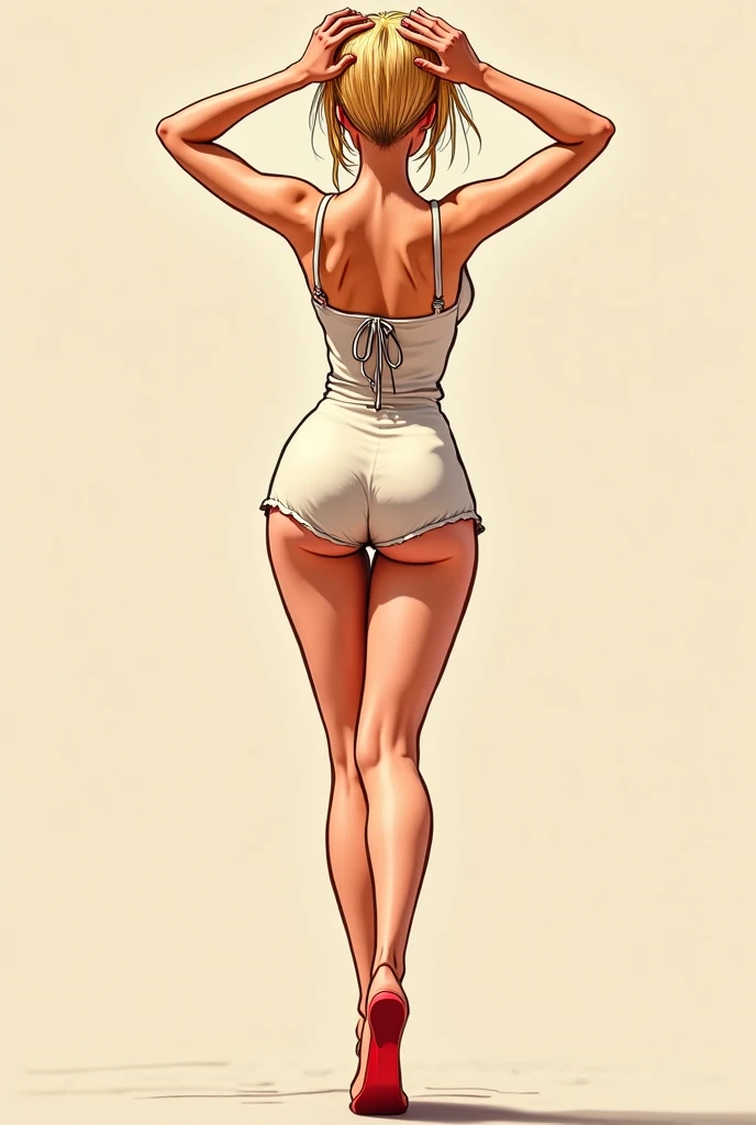 Rosa bikini, perfect buttocks, Realistic, perfect