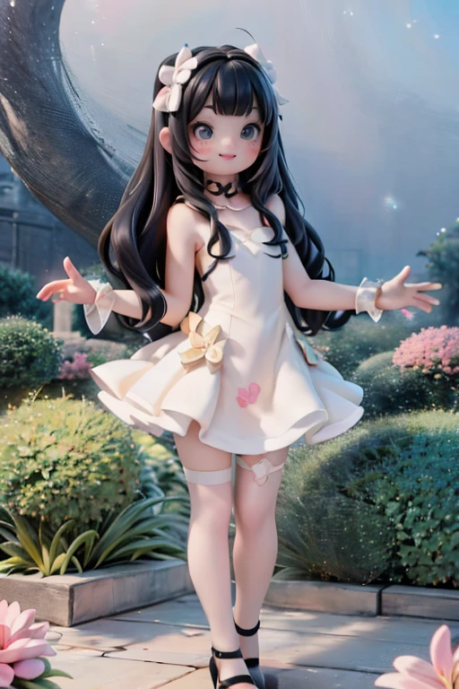a close up of a doll with a bunny ears and dress, anime styled 3d, render of a cute 3d anime girl, cute detailed digital art, stylized anime, 8k high quality detailed art, 3 d render character art 8 k, 3 d render stylized, elf princess, alluring elf princess knight, anime princess, 3d anime girl