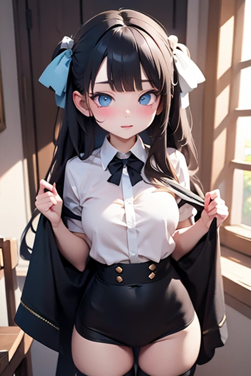 ((loli:1.2,6 years old:1.2)),(random pose:1.2),(random kids clothes),(Thin type:1.8),(big breasts),(random hairstyle),(Highest image quality,(8k),ultra-realistic,best quality, high quality, high definition, high quality texture,high detail,beautiful detailed,fine detailed,extremely detailed cg,detailed texture,a realistic representation of the face,masterpiece,Sense of presence)