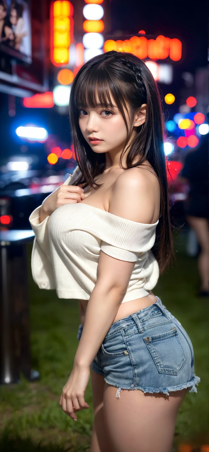 ((((8k))),((Extremely meticulous CG)) ,(wallpaper),16k,((Extremely refined and beautiful)),(((Masterpiece))),(((best qualtiy))),(((Ultra High Resolution))),realistic shaded,(Smooth and flawless fair skin:1.5),(pale skin:1.3),(Extremely exquisite facial details:1.2),(perfect body:1.2),(ultra-detailed:1.2),((A beautiful girl,solo)),(small head:1.2),(medium straight bob hair:1.3),(messy hair:1.3),(small face:1.2),(dirty face:1.2),(gigantic breasts:1.5),(towering chests:1.5),(cleavage:1.3),(navel:1.3),(slim,thin),(sad:1.5),(crying:1.5),(weeping:1.5),(tears:1.5),(torn t-shirt:1.5),(torn pants:1.3),(sneakers:1.2),(night scene:1.5),(outdoor:1.2),(In the slums:1.5),(In a dilapidated alley:1.3),(Full of garbage on the ground:1.3),(detailed background:1.5),(Kneeling:1.3),(arms behind back:1.3),(full body:1.3),(from front:1.3),(surrounded by crowded crowds:1.5),(night scene:1.5),(dark atmosphere:1.5)