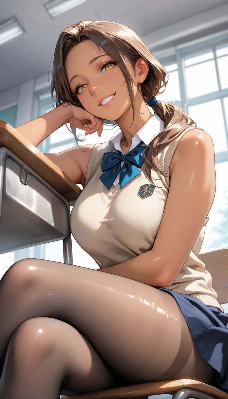 1 persons, japanes, 20 years old, (Detailed shiny skin:1.1), Watching the view, (Smile:1.5), 
Beautiful hair, Beautiful face, Beautiful detailed eyes, (Long hair:1.4, Side Ponytail:1.7), lightbrown hair, (Large breasts:0.7), 
Beautiful collarbone, Beautiful body, Beautiful chest, skinny thigh, Beautiful legs, beautiful detailed fingers, Five Fingers,  ,Colossal tits, Barefoot, 
((Short-sleeved white shirt with collar and buttons, (The shirt:1.4, flered skirt:1.4, high-heels), Extremely sexy, Seductive thighs, Camel toe)), open one's legs、Yellow panties、pantyshot、Kamimei、embarrassed、Hotel lounges
(Beautiful scenery), receptionist, department store, Service Counter, Squatting, Spread legs, object insertion, Vibrator, Female masturbation, 
(8K, top-quality, ​masterpiece:1.2, Extremely detailed), (Photorealistic), Beautiful illustration, Cinematic lighting, Full body,　receptionist