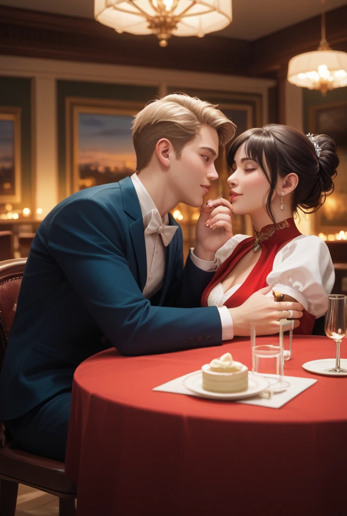Dinner, Dinner, Full table dining, Luxury food, luxury dress, Night Work, firework, luxury dress, Sharp, 4k,