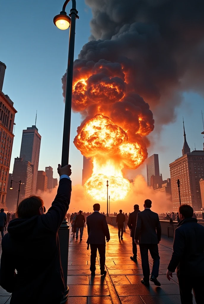 bridge large explosion