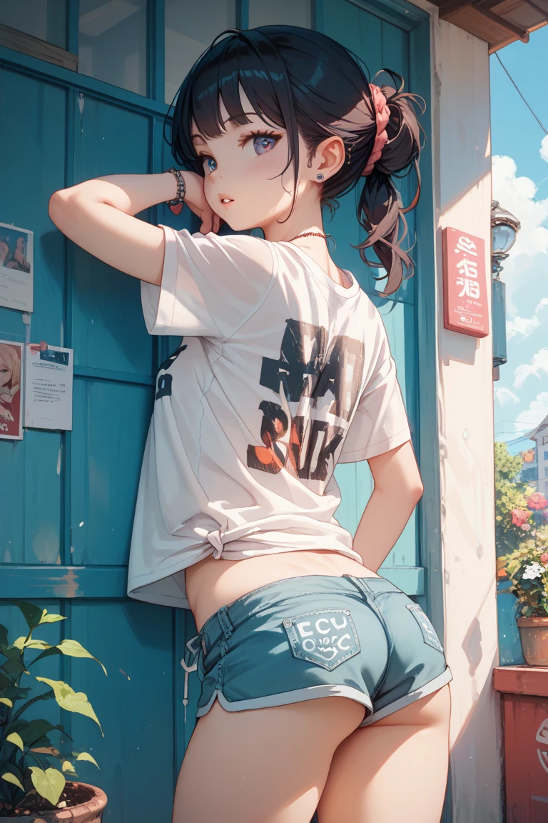 sozinho, dingy gym, yoga pants, camelo, corpo inteiro, Abs esguio, Textura altamente detalhada do rosto e da pele, Olhos detalhados, mama grande, , cabelos pretos, cabelos ondulados, Cinematic lighting, profundidade de campo, silhueta, reflection light, ray tracing, Bokeh, canon, Cowgirl Tiro, 8k, Premiado, best quality, Super Detalhe, anatomicamente correto, master part, UHD