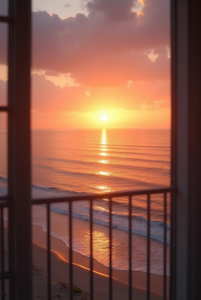 AR 16:9 Dawn from Your Home 8K Resolution Panoramic Window with Ocean View