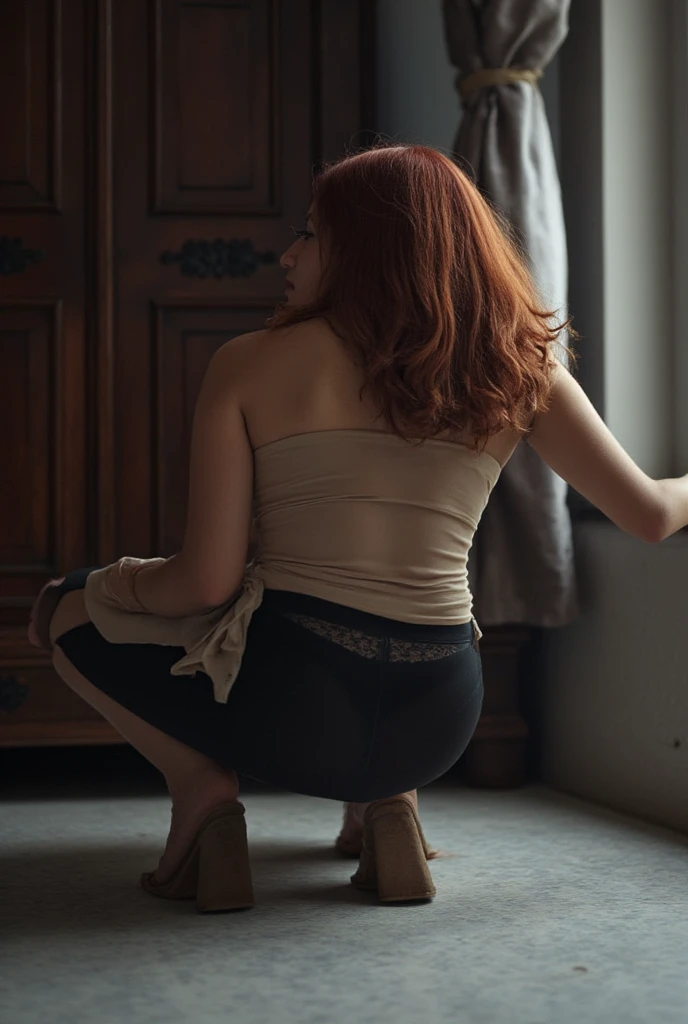 Open stockings,Back Shadow