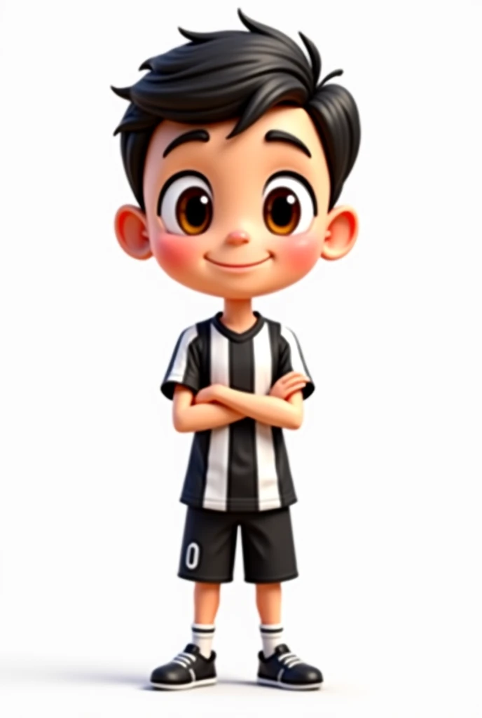 Ravi holding soccer ball, smiling for photo, cute boy, Short curly hair, light hair, Ravi in a black Batman shirt and jeans, school background with various toys